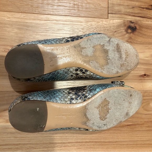 Salvatore Ferragamo Snake Print Flats with Bow - Picture 4 of 6